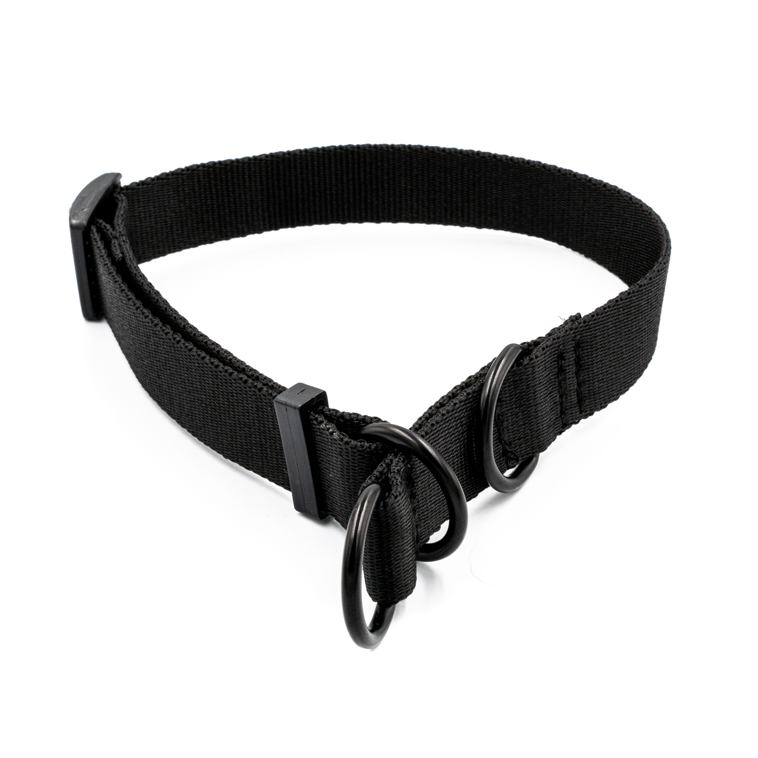 Obroża półzaciskowa mono czarna