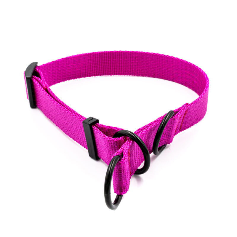 Obroża półzaciskowa mono fuksja