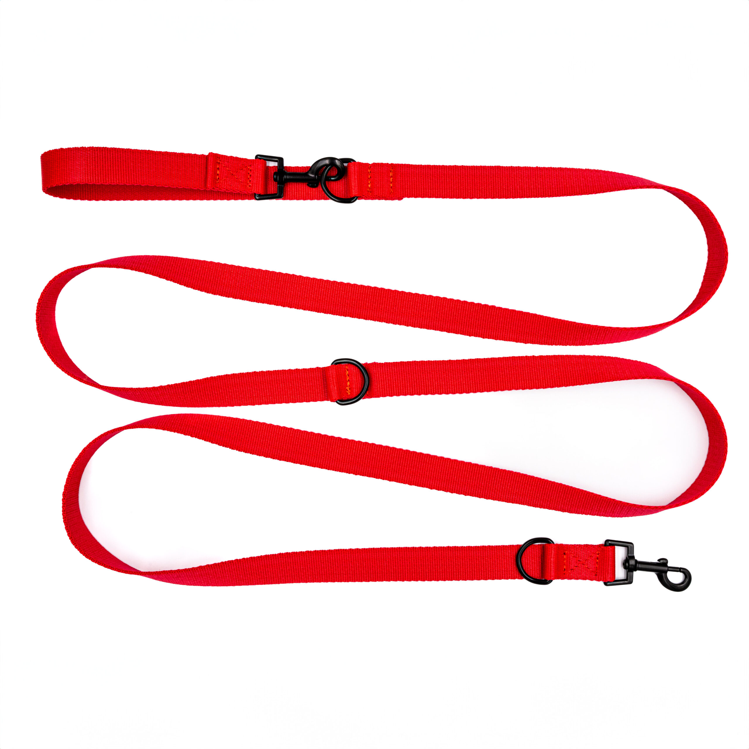 Smycz przepinana mono czerwona