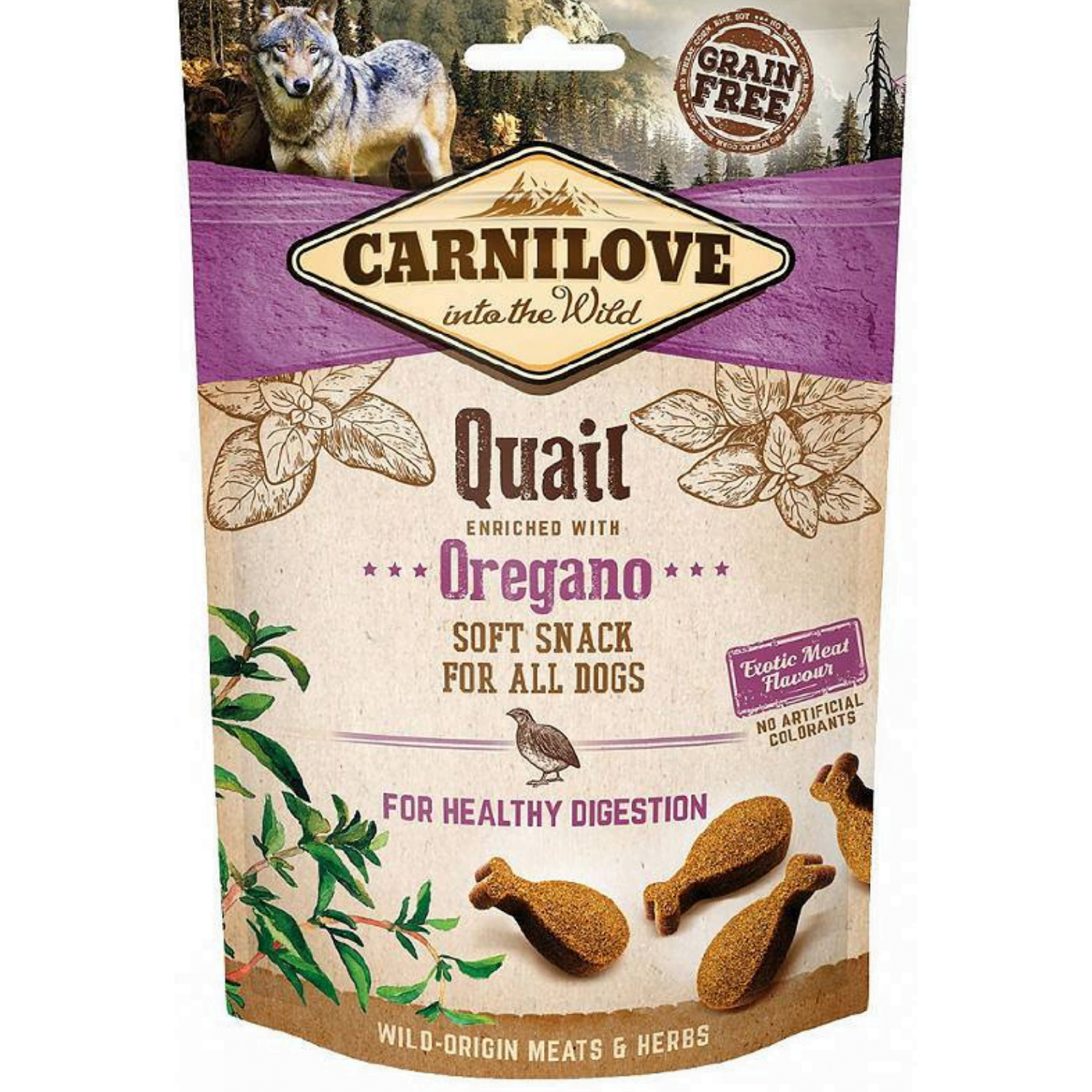 carnilove przysmak soft quail with oregano 200g